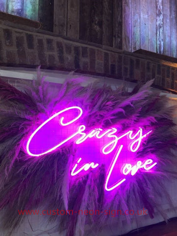 Crazy In Love Wedding Home Deco Neon Sign