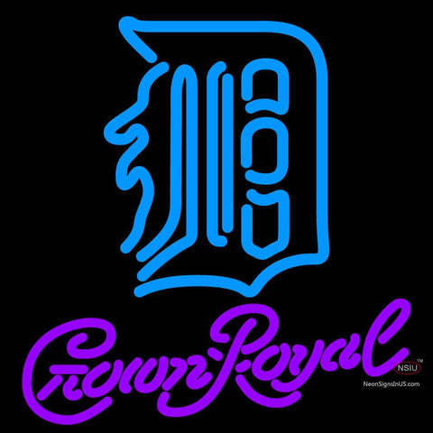 Crown Royal Detroit Tigers MLB Neon Sign   x 