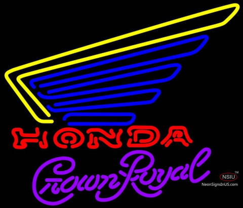 Crown Royal Honda Motorcycles Gold Wing Neon Sign   