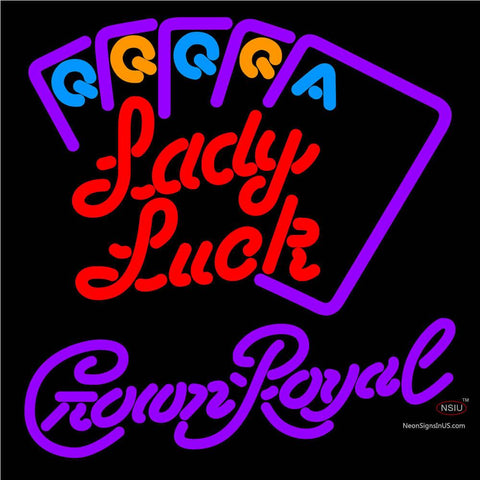 Crown Royal Lady Luck Series Neon Sign x 