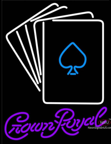 Crown Royal Poker Cards Neon Sign 7  