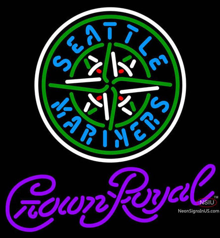 Crown Royal Seattle Mariners MLB Neon Sign  7