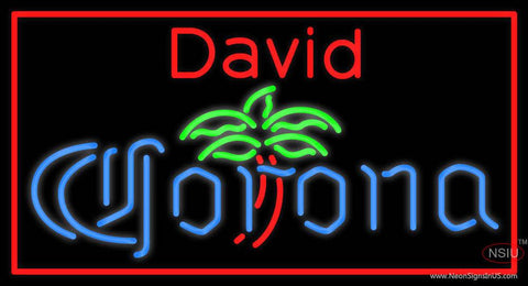 Custom David Corona Logo Real Neon Glass Tube Neon Sign 