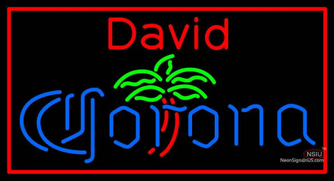 Custom David Corona Logo Neon Sign  