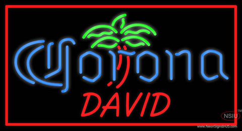 Custom David Corona Logo Real Neon Glass Tube Neon Sign 