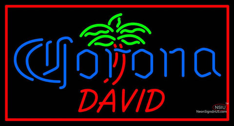 Custom David Corona Logo Neon Sign  