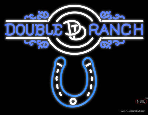 Custom Double D Ranch A Horseshoe Real Neon Glass Tube Neon Sign 
