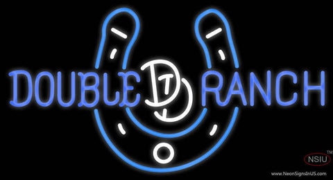 Custom Double D Ranch A Horseshoe Real Neon Glass Tube Neon Sign 7 