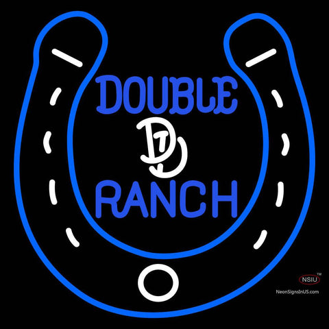 Custom Double D Ranch A Horseshoe Neon Sign  