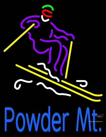 Custom Powder Mt Neon Sign  