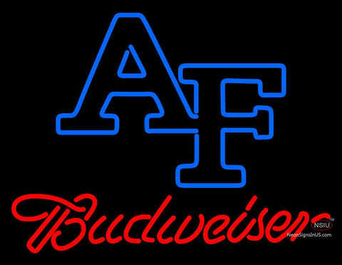 Custom Air Force Falcons With Budweiaer Neon Sign 