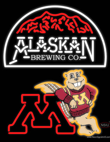 Custom Alaskan Logo Minnesota Skating Gopher Logo Real Neon Glass Tube Neon Sign