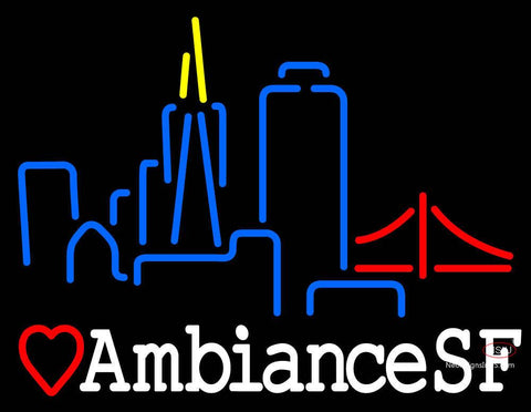 Custom Ambiancesf San Francisco Skyline Neon Sign 