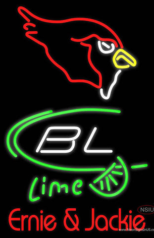 Custom Arizona Cardinal Bud Light Lime Ernie And Jackie Real Neon Glass Tube Neon Sign 