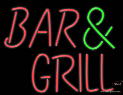 Custom Bar Grill Real Neon Glass Tube Neon Sign