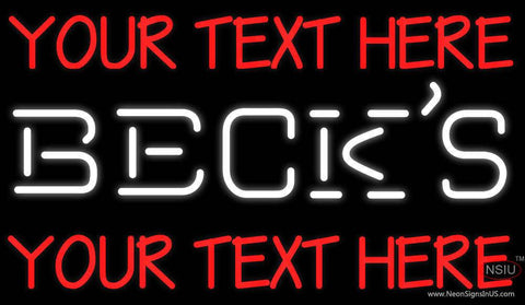 Custom Becks Neon Beer Sign