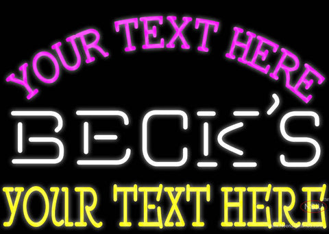 Custom Becks Neon Beer Sign