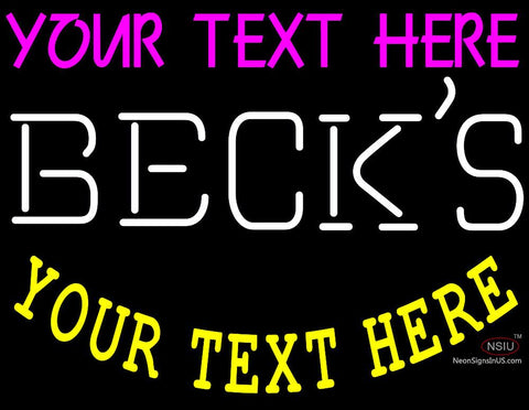 Custom Becks Neon Beer Sign 