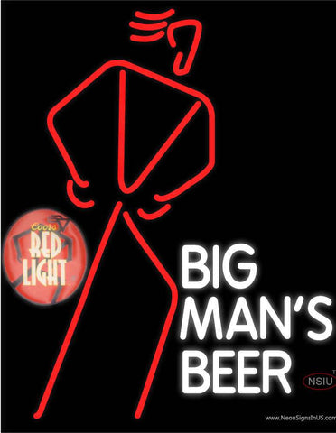 custom big mans beer Real Neon Glass Tube Neon Sign