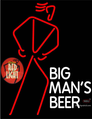 custom big mans beer neon sign 