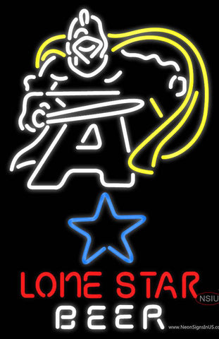 Custom Black Knight Army Lone Star Real Neon Glass Tube Neon Sign 