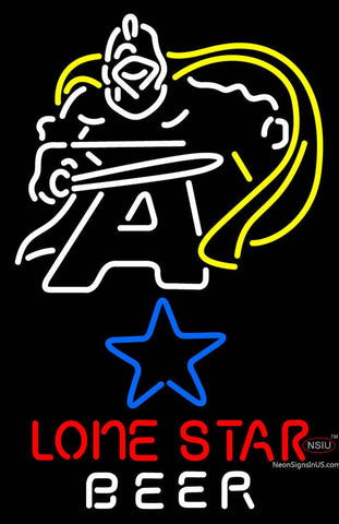 Custom Black Knight Army Lone Star Neon Sign  
