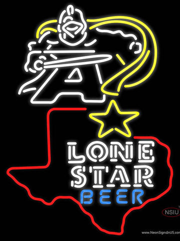 Custom Black Knight Army Lone Star Real Neon Glass Tube Neon Sign 