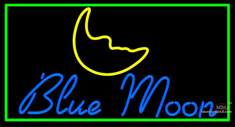 Blue Moon Italic Neon Beer Sign
