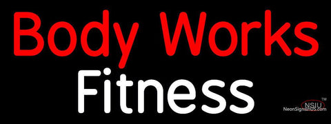 Custom Body Works Fitness Neon Sign  