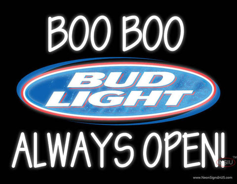 Custom Boo Boo Bud Light Logo Always Open 