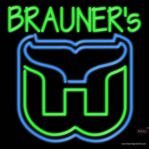 Custom Brauners Logo Real Neon Glass Tube Neon Sign 