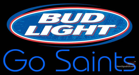 Custom Bud Light Go Saints Neon Sign  