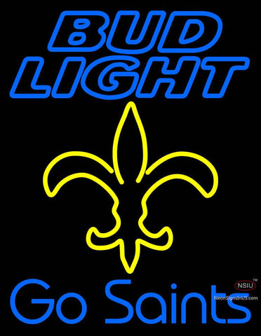 Custom Bud Light Go Saints Neon Sign  