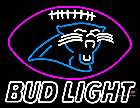 Custom Bud Light Carolina Panthers Decal Sticker Football Neon Sign  