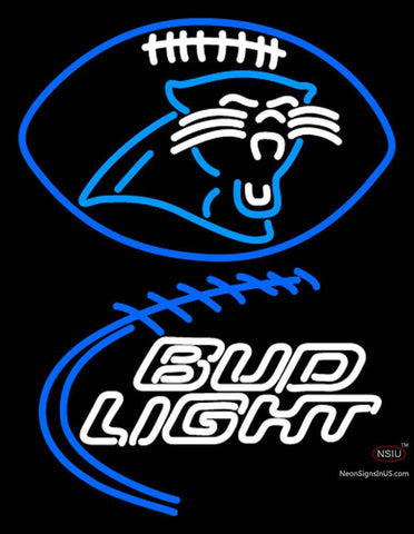 Custom Bud Light Carolina Panthers Decal Sticker Football Neon Sign 