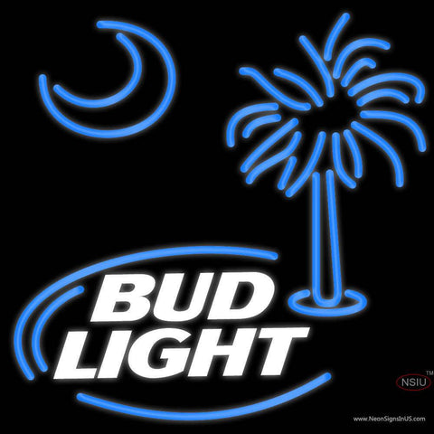Custom Bud Light Logo Hilton Head Island Real Neon Glass Tube Neon Sign