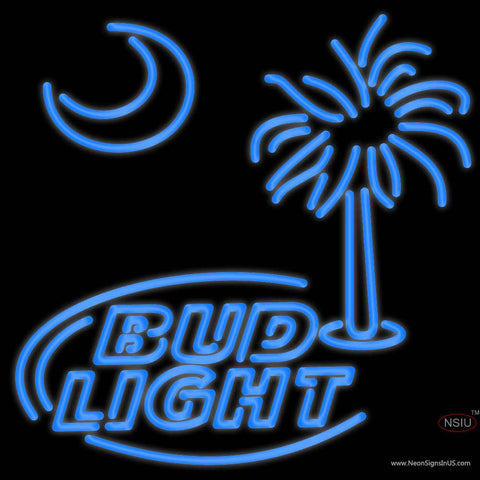 Custom Bud Light Logo Hilton Head Island Real Neon Glass Tube Neon Sign 