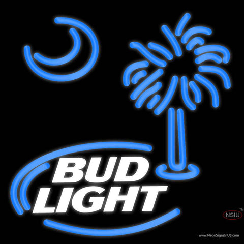 Custom Bud Light Logo Hilton Head Island Real Neon Glass Tube Neon Sign