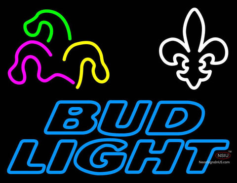 Custom Bud Light Mardi Gras Neon Sign  