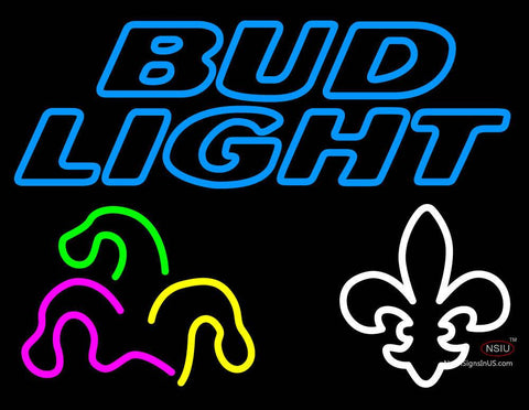 Custom Bud Light Mardi Gras Neon Sign  