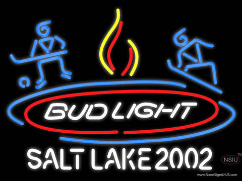Custom Bud Light Salt Lake  Real Neon Glass Tube Neon Sign 