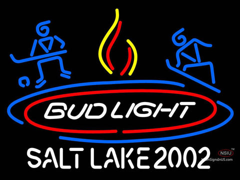 Custom Bud Light Salt Lake  Neon Sign  