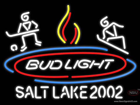 Custom Bud Light Salt Lake  Real Neon Glass Tube Neon Sign