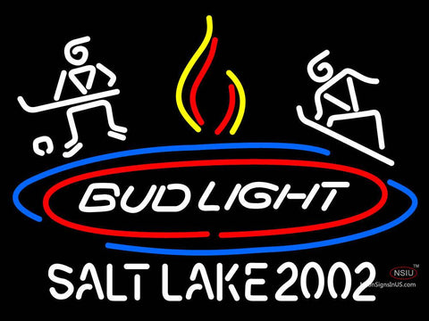 Custom Bud Light Salt Lake  Neon Sign  