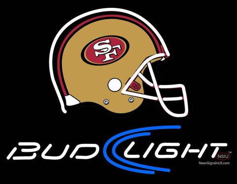 Custom Bud Light San Francisco Helmet Neon Sign  
