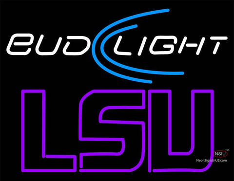 Custom Budlight Logo With Lsu Neon Sign  