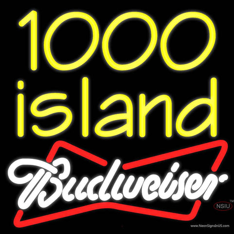 Custom Budweiser  Island Real Neon Glass Tube Neon Sign 