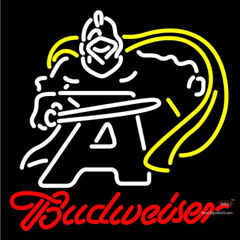 Custom Budweiser Black Knight Army Neon Sign  