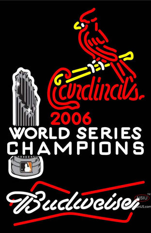 Custom Budweiser Cardinals  World Champions Neon Sign  