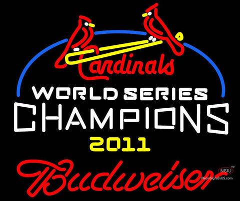 Custom Budweiser Cardinals  World Champions Neon Sign  